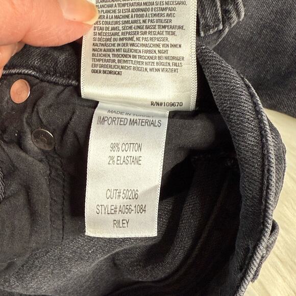 Agolde Riley High Rise Straight Crop Jeans in Progress - Picture 5 of 10